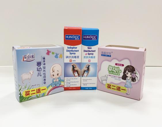 东凤尿不湿包装盒、消毒液装盒、香皂纸盒包装